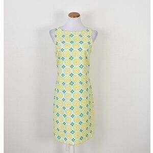 STS Sail To Sable Lemon Print Shift Dress - S